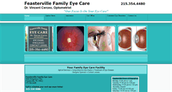 Desktop Screenshot of feastervillefamilyeyecare.com